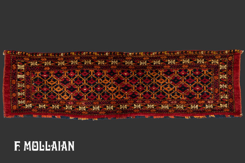 Antique Turkmen Torba Rug (120x32 cm)